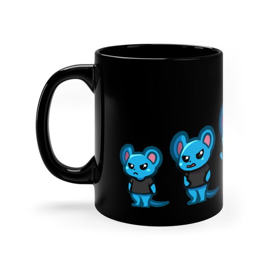 MrMightyMouse - Black Coffee Mug - Chad