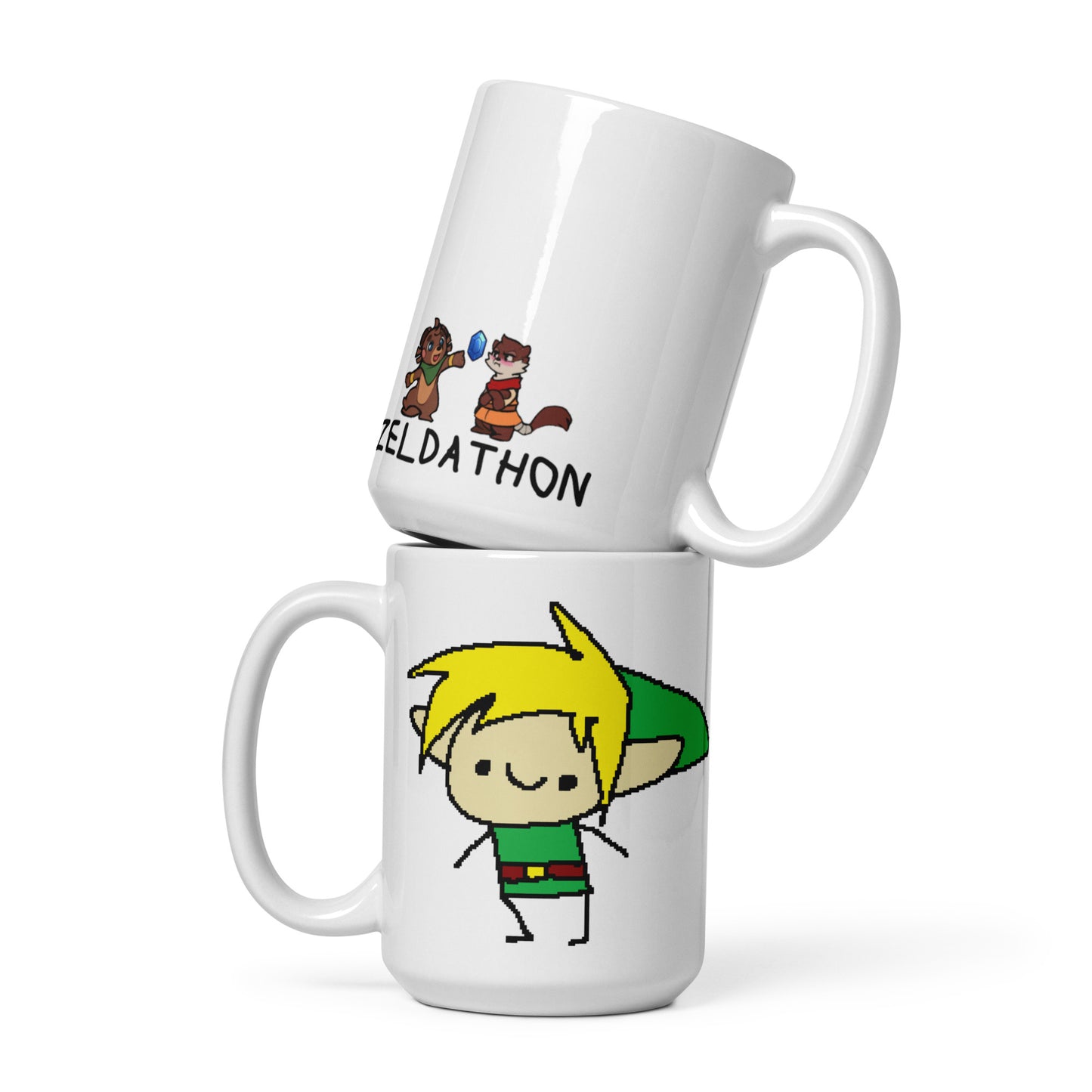 Zeldathon - White Glossy Mug - Doodle