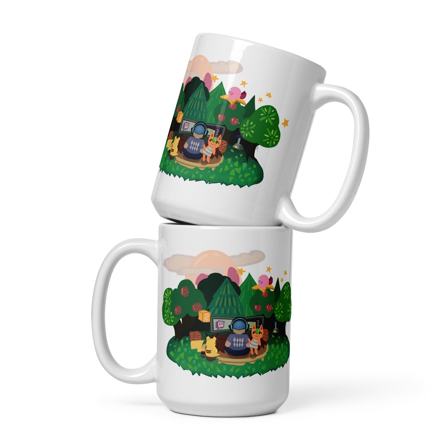 HylianDescent - White Glossy Mug - Stream Paradise