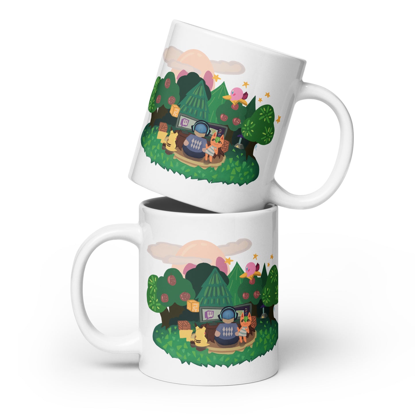 HylianDescent - White Glossy Mug - Stream Paradise