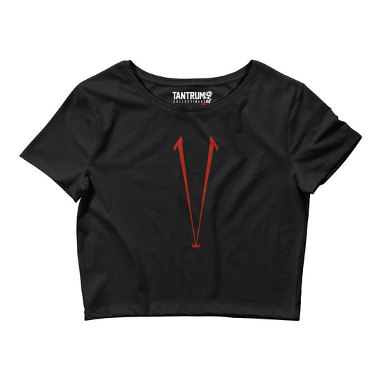 Vyroniq - Women’s Crop Tee - V Logo